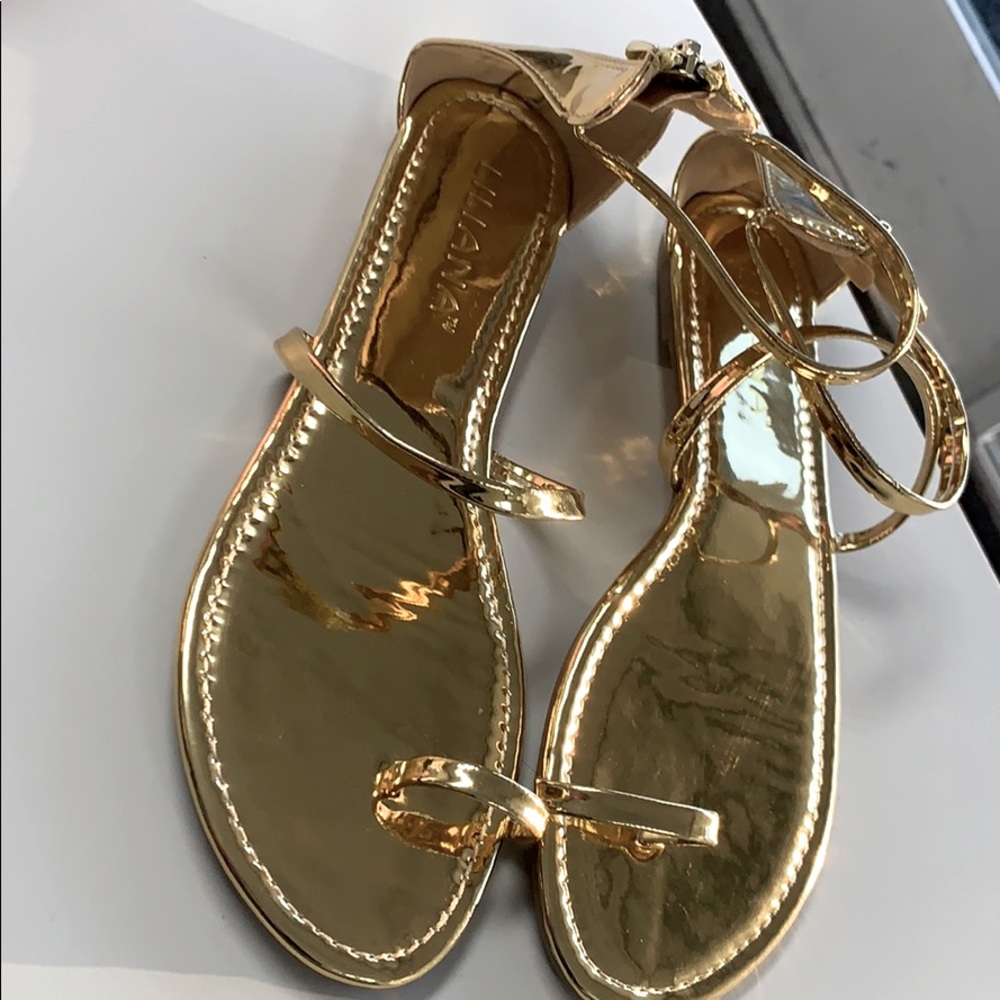 Gold sandals
